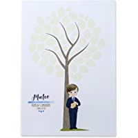 Mopec Lámina para Dedicatorias Niño Comunión con Traje- Cartulina- Blanco- 0.2x42x29.5 cm